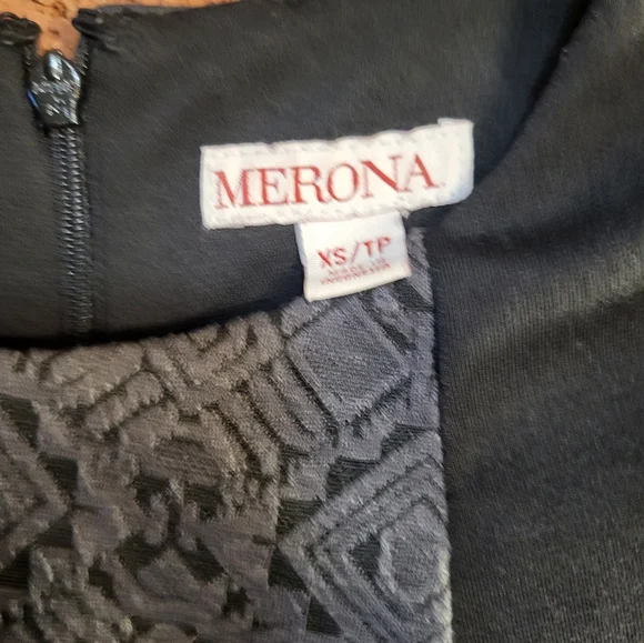 Merona black and grey pencil midi dress - Picture 3 of 7